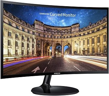Samsung Curved Monitor 24-inch LED Gaming C24F390FHXZA