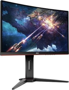 monitor curved aoc 144hz 1ms frameless fhd freesync 165hz 1500r monitores walmart pcsoftware curvo akal masuk pilihan handal vesa clasf